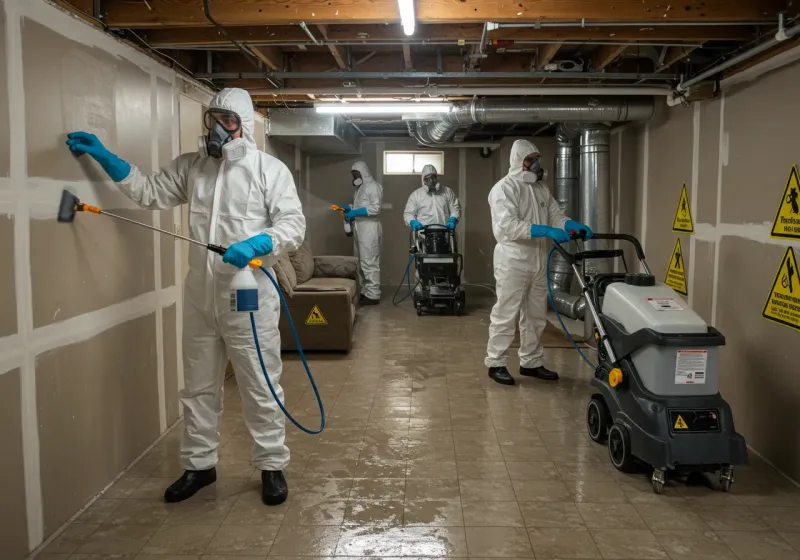 Basement Moisture Removal and Structural Drying process in Jefferson County, KS